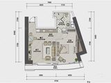 大连中心_1室1厅1卫 建面90平米