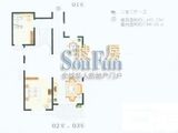 江南名庐_2室2厅1卫 建面107平米