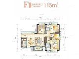 莞民投众筑悦璟台_4室2厅2卫 建面115平米