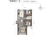 轨道城市曙光_2室2厅1卫 建面101平米