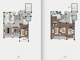 龙腾禧园_4室2厅4卫 建面260平米
