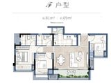 玖悦兰庭_3室2厅2卫 建面81平米
