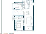 华润笋岗中心万象华府_2室2厅2卫 建面116平米