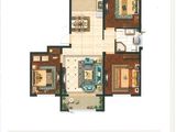 华裕涧麓府邸_3室2厅1卫 建面117平米