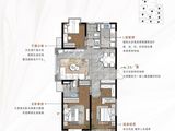 金科&金地商置观天下_3室2厅2卫 建面128平米