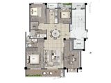 荣安曜金名望府_4室2厅2卫 建面135平米