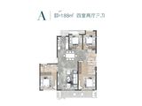 老三届悦湖_4室2厅3卫 建面188平米