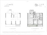 万科云山著_3室2厅2卫 建面125平米