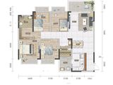 路桥融创茂_4室2厅2卫 建面140平米