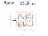 万润中心_3室1厅2卫 建面111平米