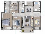 金辉悦步公馆_4室2厅2卫 建面115平米