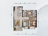 一方上河府_3室2厅2卫 建面103平米