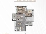 金地商置都会峯范_2室2厅1卫 建面81平米