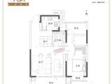 新华都汇中心_2室2厅1卫 建面98平米