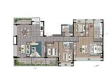 天璟融园_4室2厅3卫 建面215平米