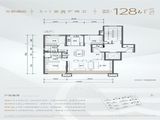 泽信天著_3室2厅2卫 建面128平米